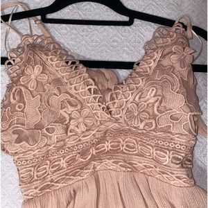 Light Pink Bralette Dress